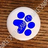 DOGS CANINE BLUE PAW PRINT DOG DRAWER PULLS KNOBS