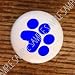 DOGS CANINE BLUE PAW PRINT DOG DRAWER PULLS KNOBS DOGS CANINE BLUE PAW PRINT DOG DRAWER PULLS KNOBS