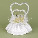 Hortense B. Hewitt 50th Anniversary Cake Top - White/ Gold ( 5.5"x 6.5")