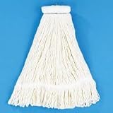 24 Oz Four-ply Cotton Pro Loop Web Lieflat Screw-on Mop Head, 12 Per Case