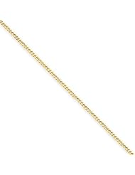 1.3mm, 14 Karat Yellow Gold, Curb Chain - 18 inch