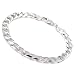 Jewelry : Sterling Silver Men's 6.5mm Cuban Link Bracelet - 8'