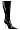 HEAT 4 1/2 Inch Sexy Knee High Boot Chrome Heel Pointed Toe Black Patent Pleaser Size: 6