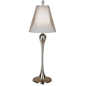 Quoizel Contempo Silver Beaded 33-1/2-Inch Table Lamp