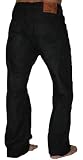 AZZURE DENIM Think Basic Mens Straight Leg Jeans Denim Pants Black Wash