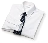 Arrow Wrinkle Free Broadcloth Solid Dress Shirt - Point Collar