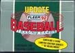 1992 Fleer Update Baseball Cards Unopened Factory Set