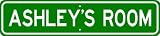 ASHLEY ROOM SIGN - Personalized Gift Boy or Girl, Aluminum