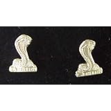 Shelby Cobra 3/8" Snake silver post Earrings- Shelby Mustang GT 500