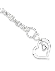 Sterling Silver Heart Bracelet