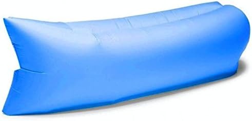 Blue Original Chill Sack - Air Sofa - Inflatable Portable Design - Ultimate Outdoor Lounger - All Natural Inflation - Beach Chair - Camping Bed - Festival Hangout