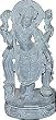 ShalinCraft Collectible-Figurines Hindu Religious Statue Stone Carving Lord Vishnu 2.5 inches 1.75" x 5.25" x Weight 0.41 Kg