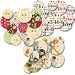 Jenni Bowlin Vintage Chipboard Buttons -- Playful Buttons Kit