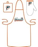 Miami Dolphins Grilling Apron Set