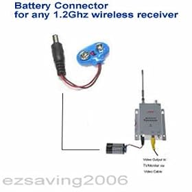 Battery Connnector for any wireless hidden spy camera receiver