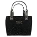 Kate Spade Frosted Charcoal Gray Felt Rhinestone Tote