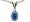 1.02 cts Genuine Sapphire Pendant in 14k White Gold LIFETIME WARRANTEE