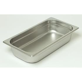 Stainless Steel Steam Hotel Pan Third Size - 2-1/2''D