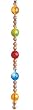 Bethlehem Lighting 9-Foot Multi-Color LED Bead Christmas Light Christmas Garland with Gold Beads