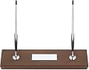 Cross 5224 Double Desk Set, Cherry Finish with Chrome Ball-Point Pen and 0.5mm Pencil