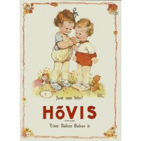 1257 EXTRA LARGE HOVIS METAL ADVERTISING WALL SIGN RETRO ART
