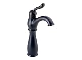 Delta Faucet 579-RBWF Leland Single-Handle One-Hole Lavatory Faucet with Metal Pop-Up, Rubbed Bronze