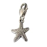 Believe Beads © tibetan Silver starfish Metal Clip on Charm will fit Thomas Sabo Type Bracelets