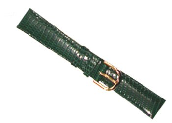 deBeer handcrafted in France Gen Lizard Short band with a soft hypo allergenic nu buck lining Green Size 18 MM