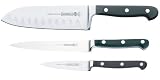 Mundial 5100 Series 3-Piece Knife Starter Set with Hollow Edge, Black