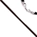 16 Inch Long 1.5mm Diameter Brown Leather Cord Necklace w/Sterling Silver Clasp