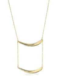 Yochi Double Bar Gold Plated Necklace