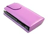 iTALKonline PURPLE FlipMatic Easy Clip On Vertical Flip Pouch Case Cover with Holder for Nokia X3