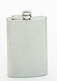 8oz Stainless Steel Hip Flask w/ Screw Down Cap