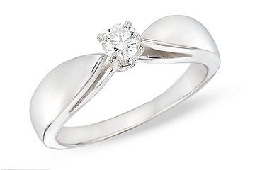 1 3 Carat I1 I2 I J Diamond Bridal 14K White Gold Ring