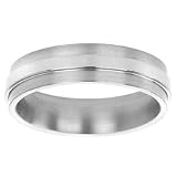 Titanium Comfort Fit Men's Wedding Band, 6mm