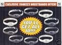 New York Yankees Set of 10 Bands Wristbands Includes Derek Jeter, Arod, Mariano Rivera, Bernie Williams, Hideki Matsui, Mike Mussina, Tino Martinez, Gary Sheffield, Jorge Posda, & Randy Johnson