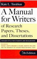 a manual for writers of research papers theses and dissertations chicago style for students and researchers