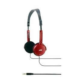 JVC HA-L50 R Lightweight Headphones  - Red