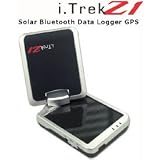 i.Trek Z1 BT Data Logger GPS Receiver (Solar, MTK 32 Ch, WAAS, Auto On/Off, Bluetooth, USB, Data Logger with Google Earth Integration)