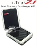 i.Trek Z1 BT Data Logger GPS Receiver (Solar, MTK 32 Ch, WAAS, Auto On/Off, Bluetooth, USB, Data Logger with Google Earth Integration)