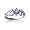 14K White Gold Square Genuine Tanzanite Celtic Knot Ring Size 4