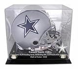 Emmitt Smith Dallas Cowboys 2010 Hall of Fame Golden Classic Helmet Case and Mirror Back