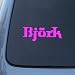 BJORK - Vinyl Car Decal Sticker #1784 | Vinyl Color: Pink
