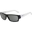 Arnette Wager Men's Fashion Sunglasses w/ Free B&F Heart Sticker Bundle - 2047/87 Black with Transparent Temples/Grey