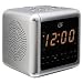 GPX CP308 Dual AM/FM Clock Radio with Nature Sounds and Alarm and Projection Display (Silver)