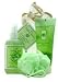 The Healing Cucumber Theraphy by Coty for Women 4 Piece Set Includes: Pure Refreshment Bath & Shower Gel 7.0 oz + Renewal Body Mist 8.0 oz + Body Pouf Sponge + Drawstring Bag