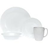 Corelle Livingware 16-Piece Dinnerware Set, Service for 4, Winter Frost