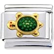 Gold Turtle Italian Charm