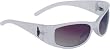 ANGEL Crystal White PURE Womens Sunglasses with Brown Gradient Lenses