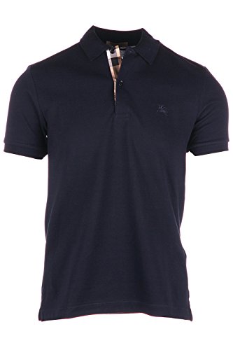 Burberry men's short sleeve t-shirt polo collar blu Nigeria Ubuy